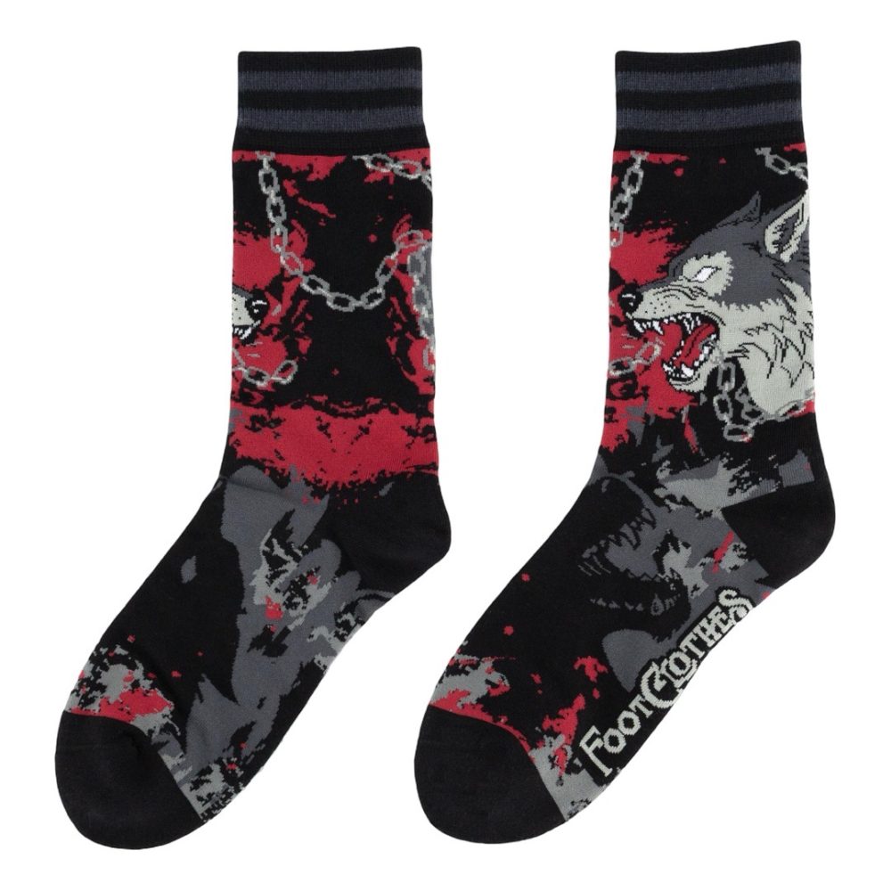 Footclothes - Big Mad Wolf Socks - Multicolours